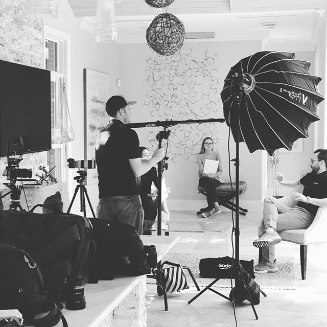 Behind the scenes video shoot